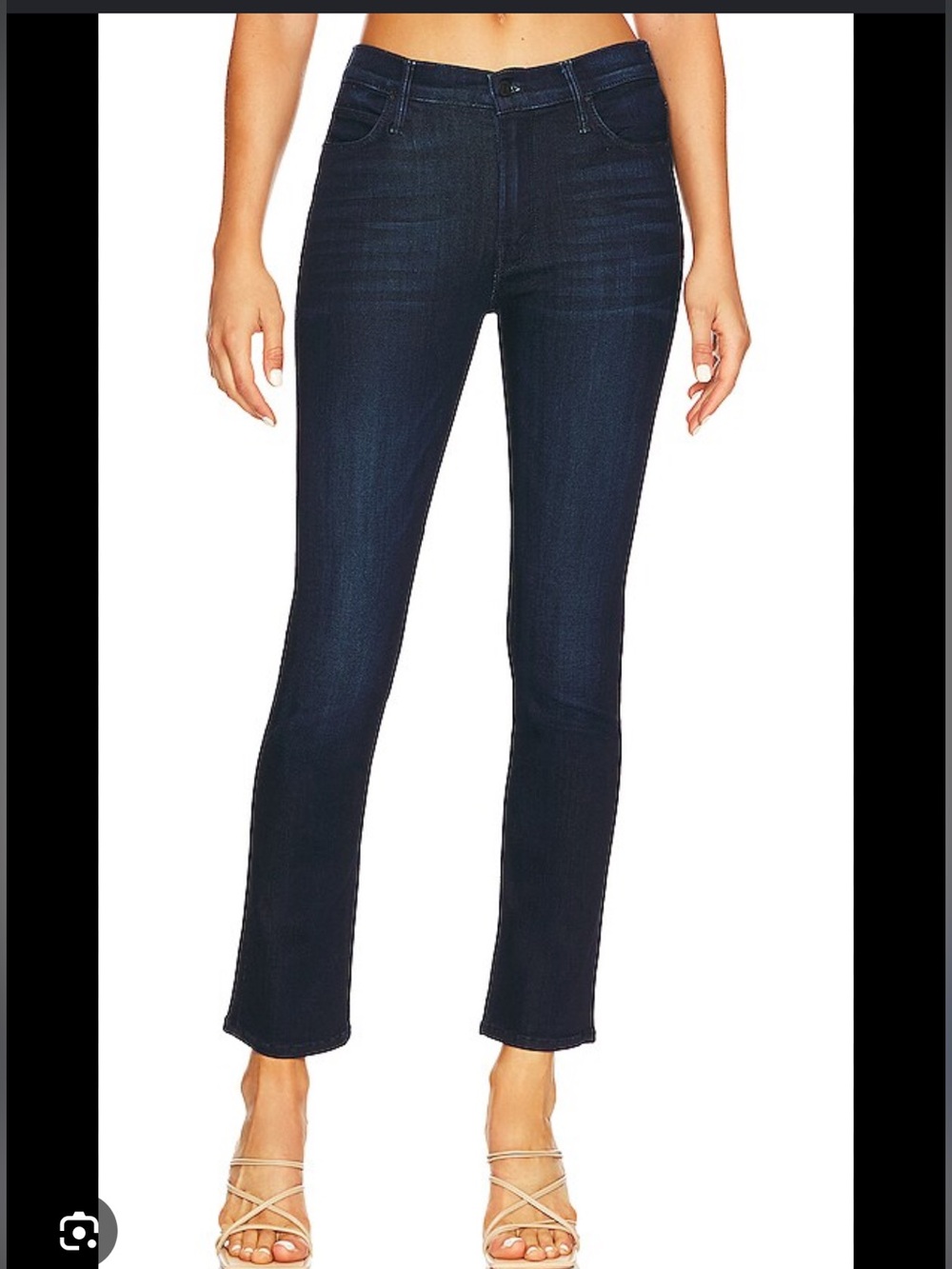 MOTHER Mid Rise Dazzler Ankle Jeans - Dark Blue sz 27 #X1